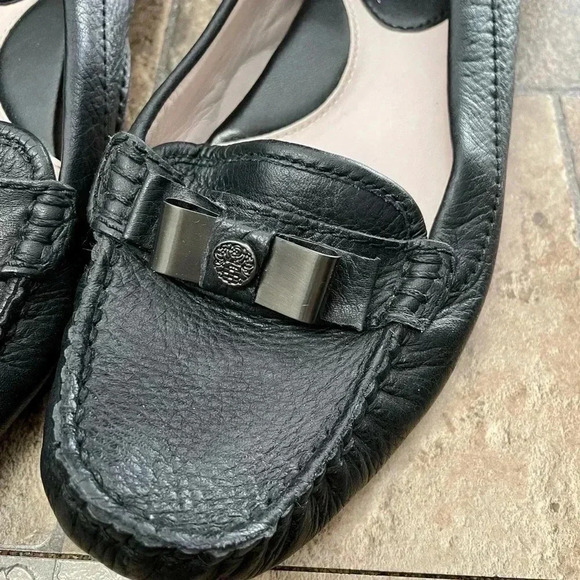 Vince  Camuto Leather Loafer Black Size 6.5 - Picture 3 of 7